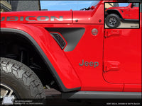 Vent Decal Sticker - Solid - Fits 2018+ Jeep Wrangler JL and Gladiator